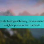 Fossils: biological history, environmental insights, preservation methods