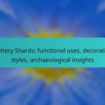 Pottery Shards: functional uses, decorative styles, archaeological insights